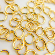 5MM Close Gold Plated Jump Ring
